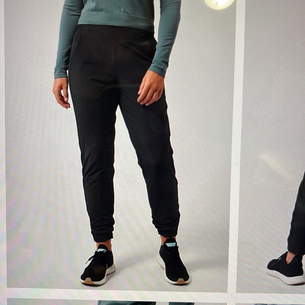 Black Athleta Brooklyn Lined Jogger